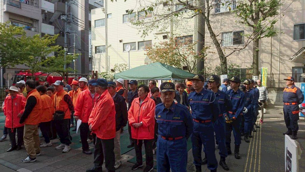 防災訓練へ出動