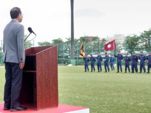 消防団可搬ポンプ操法審査会