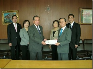 平成２５年度予算要望書提出